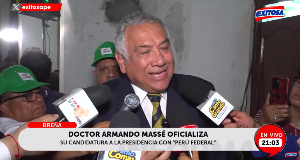 Partido Democrático Perú Federal inauguró su local de campaña en la plaza Bolognesi.